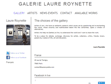 Tablet Screenshot of galerie-art-paris-roynette.com